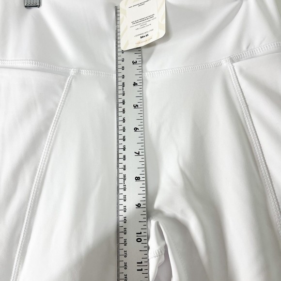 Fabletics High Waisted Motion365 Moto Leggings Women Activewear White Medium NEW - Picture 5 of 12